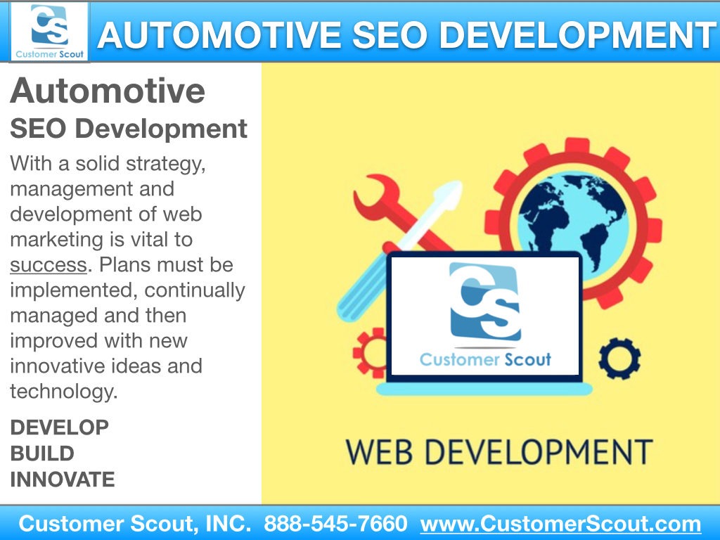 Customer Scout Automotive SEO Development