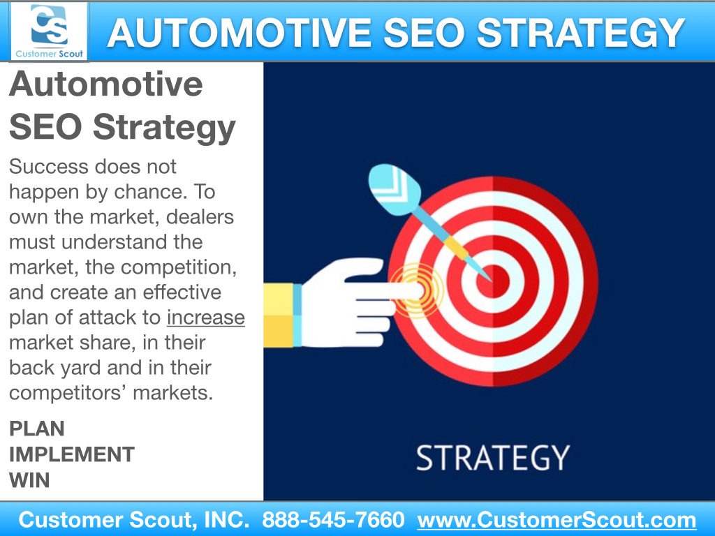 Customer Scout Automotive SEO Strategy