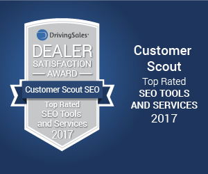 Customer Scout SEO driving sales award