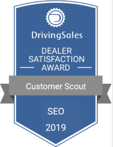 Customer Scout SEO Driving Sales 2019 Award