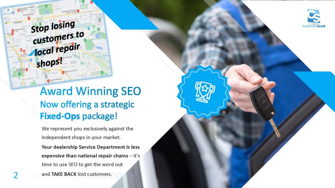 Auto Repair SEO - customer scout